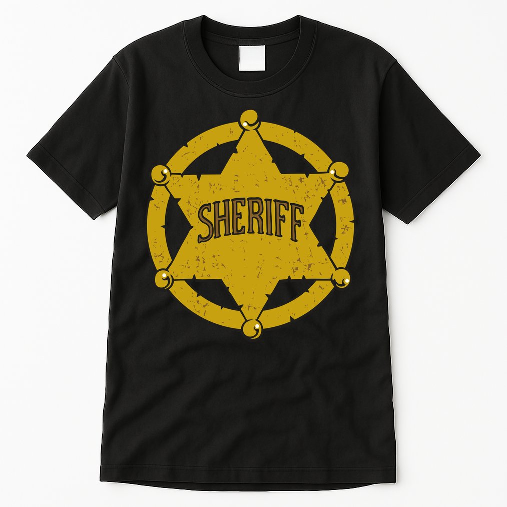 Sheriff Badge Tall T-Shirt