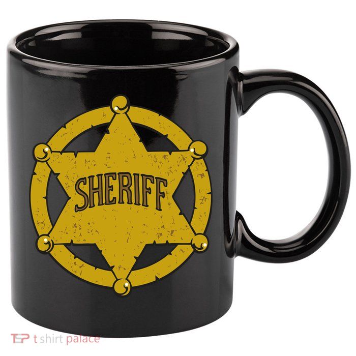 Sheriff Badge 11oz C Handle Ceramic Mug