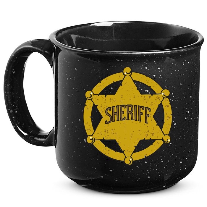 Sheriff Badge 15oz Campfire Ceramic Mug