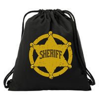 Sheriff Badge Drawstring Bag