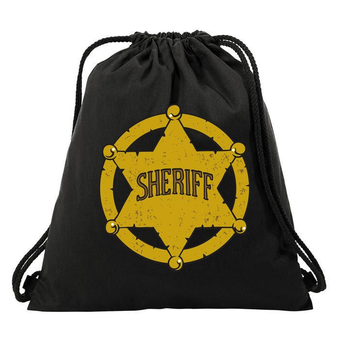 Sheriff Badge Drawstring Bag