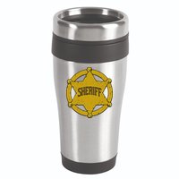 Sheriff Badge 16oz Travel Tumbler
