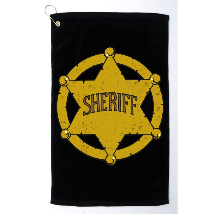 Sheriff Badge Golf Towel