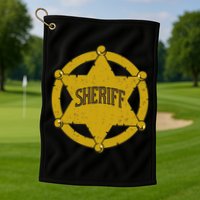 Sheriff Badge Golf Towel