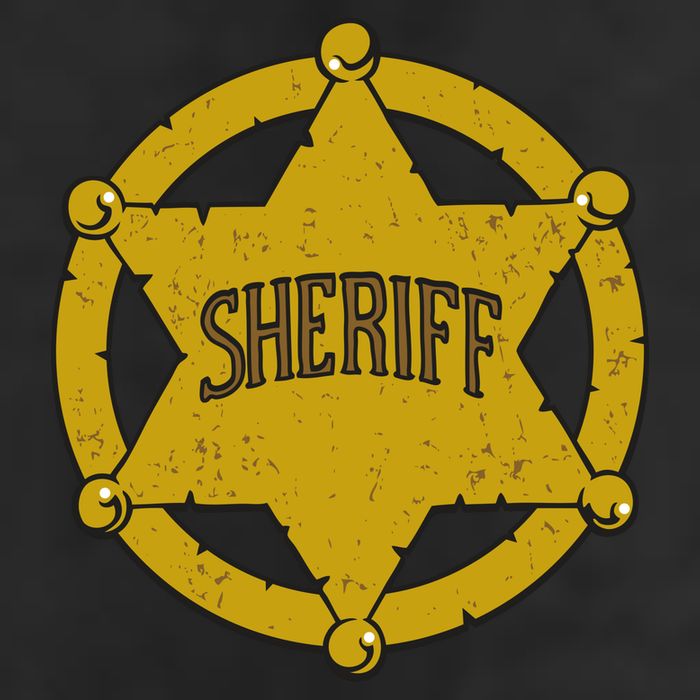Sheriff Badge Golf Towel