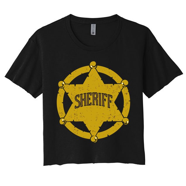 Sheriff Badge Crop Top
