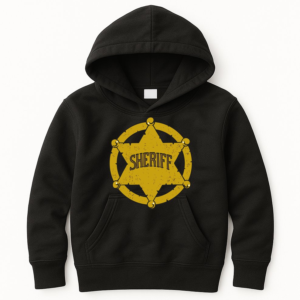 Sheriff Badge Kids Hoodie