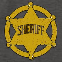 Sheriff Badge Vector Backpack