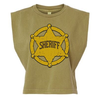 Sheriff Badge Garment-Dyed Women's Muscle Tee