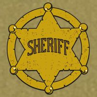 Sheriff Badge Garment-Dyed Women's Muscle Tee