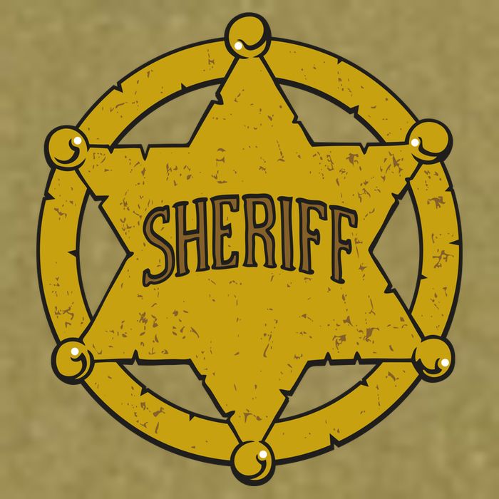 Sheriff Badge Garment-Dyed Women's Muscle Tee