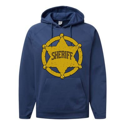 Sheriff Badge Performance Fleece Hoodie