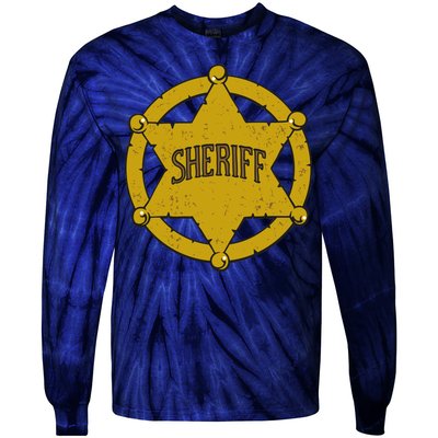 Sheriff Badge Tie-Dye Long Sleeve Shirt