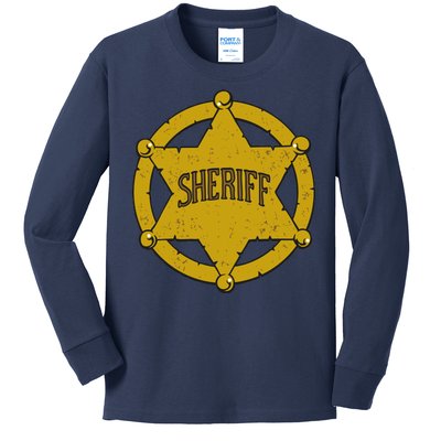 Sheriff Badge Kids Long Sleeve Shirt