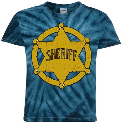 Sheriff Badge Kids Tie-Dye T-Shirt