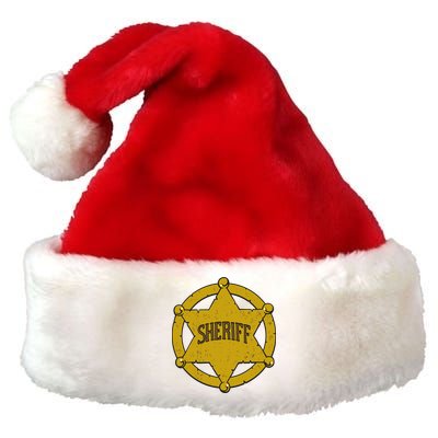 Sheriff Badge Premium Christmas Santa Hat