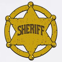 Sheriff Badge Garment-Dyed Sweatshirt