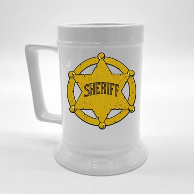 Sheriff Badge Beer Stein