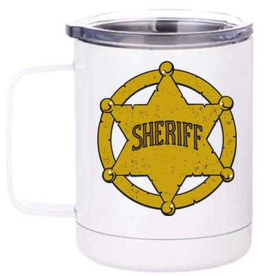 Sheriff Badge 12 oz Stainless Steel Tumbler Cup