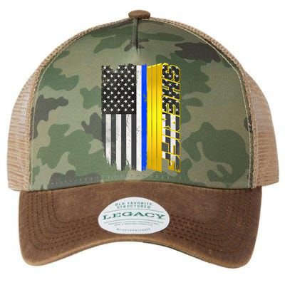 Sheriff Blue Thin Line Police Flag Legacy Tie Dye Trucker Hat