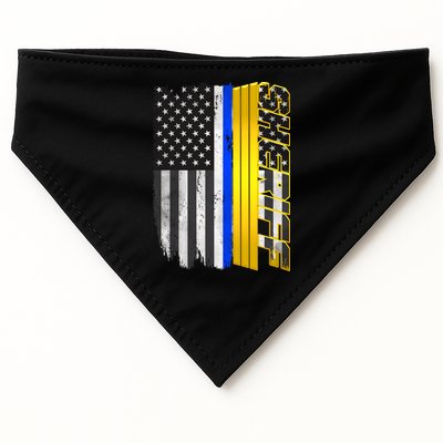Sheriff Blue Thin Line Police Flag USA-Made Doggie Bandana