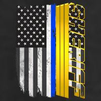 Sheriff Blue Thin Line Police Flag Adult Drive Performance Visor