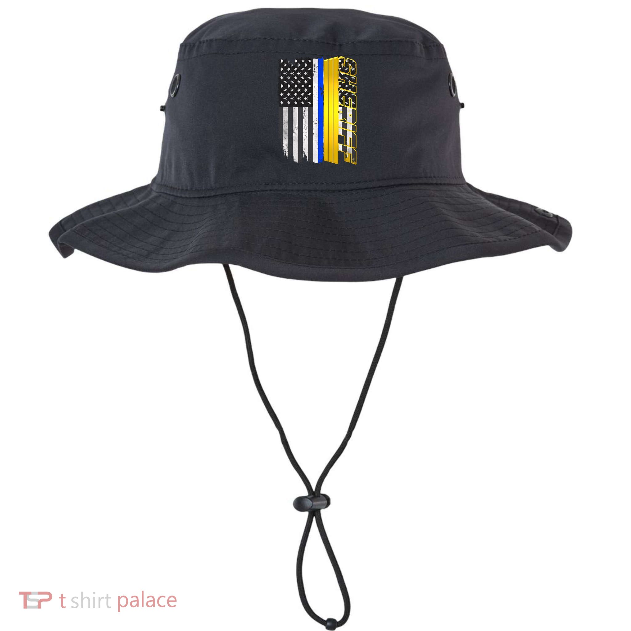 Sheriff Blue Thin Line Police Flag Bucket Hat