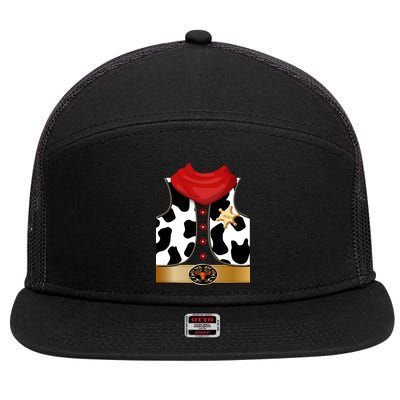 Sheriff Cowboy Costume 7 Panel Mesh Trucker Snapback Hat