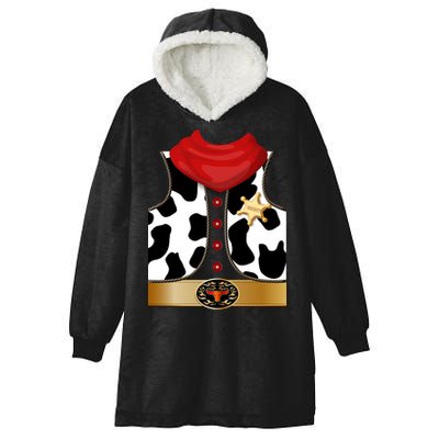 Sheriff Cowboy Costume Hooded Wearable Blanket