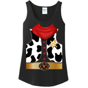 Sheriff Cowboy Costume Ladies Essential Tank