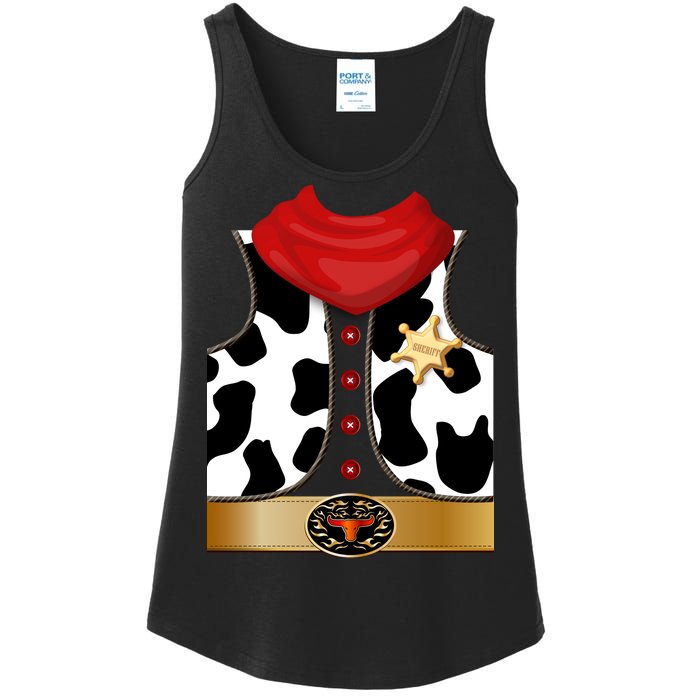 Sheriff Cowboy Costume Ladies Essential Tank