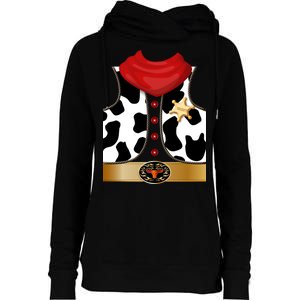 Sheriff Cowboy Costume Womens Funnel Neck Pullover Hood