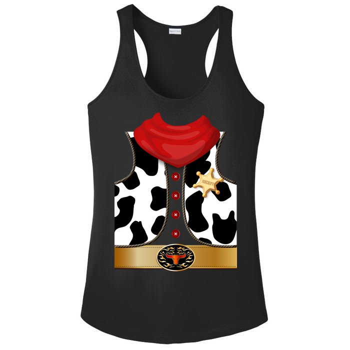 Sheriff Cowboy Costume Ladies PosiCharge Competitor Racerback Tank