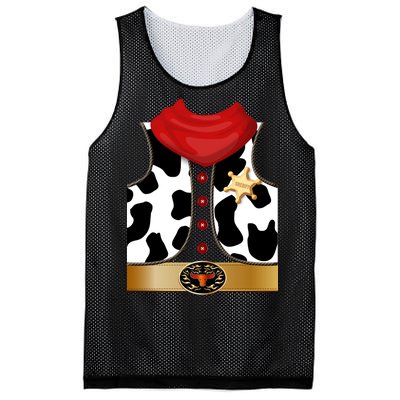 Sheriff Cowboy Costume Mesh Reversible Basketball Jersey Tank