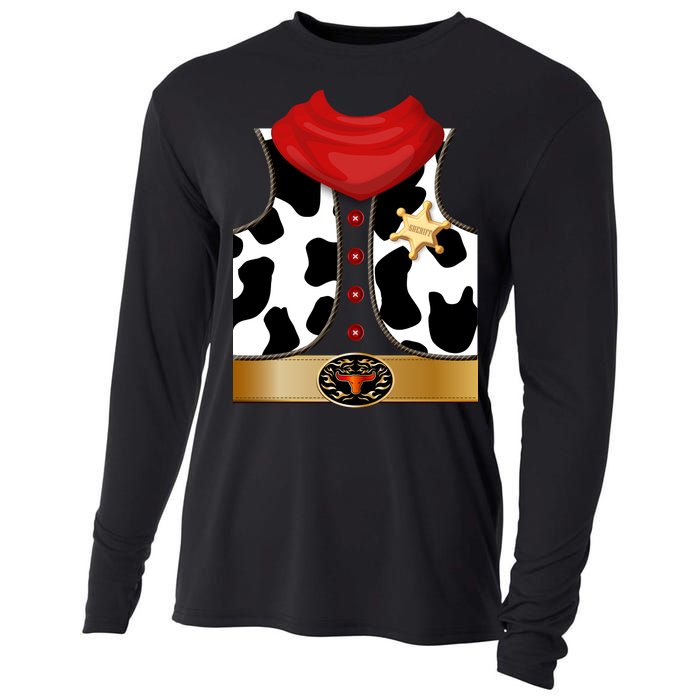 Sheriff Cowboy Costume Cooling Performance Long Sleeve Crew