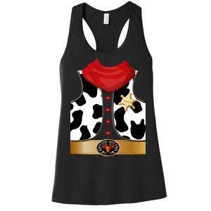 Sheriff Cowboy Costume Women's Racerback Tank