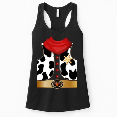 Sheriff Cowboy Costume Womens Tank Top