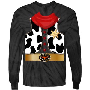 Sheriff Cowboy Costume Tie-Dye Long Sleeve Shirt