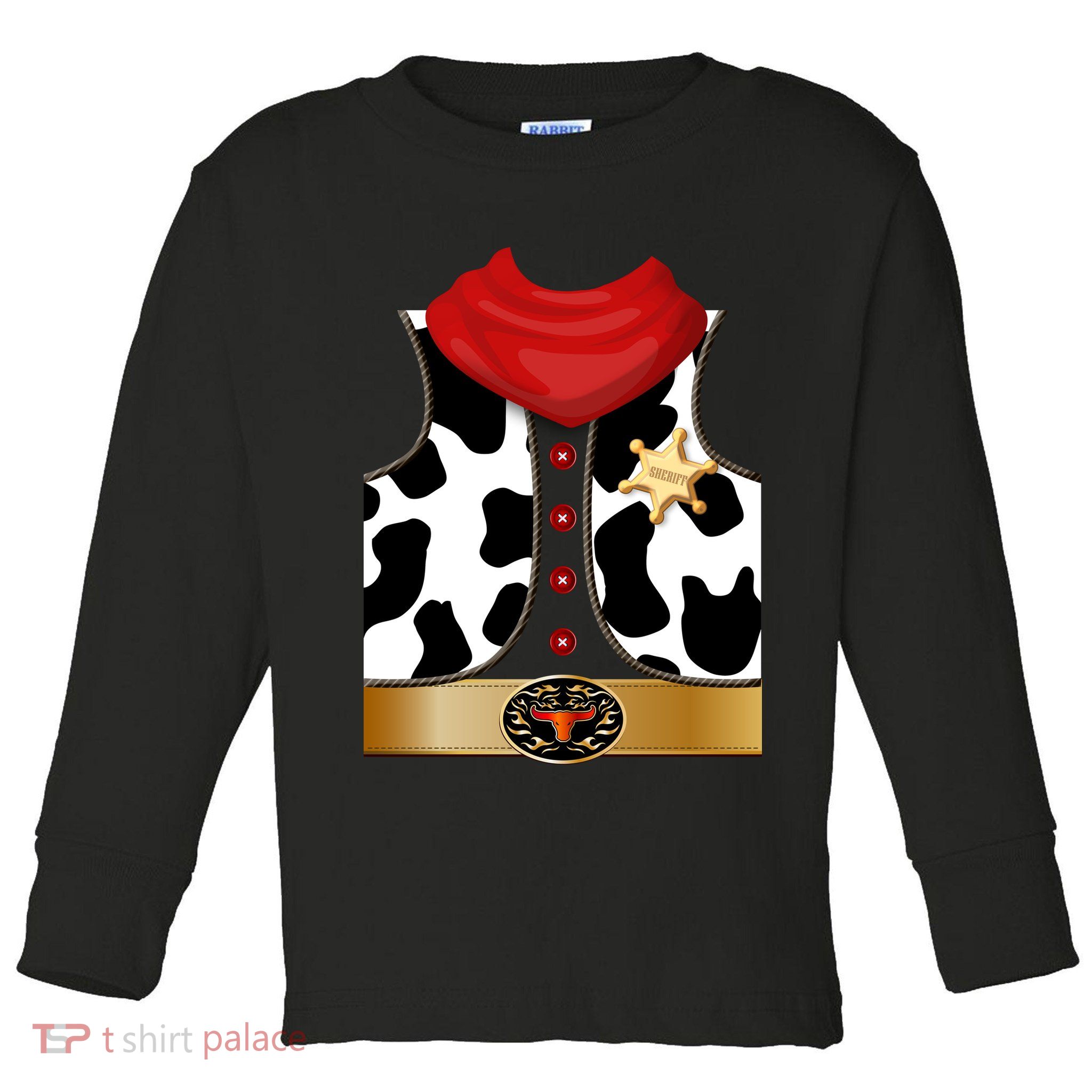 Sheriff Cowboy Costume Toddler Long Sleeve Shirt