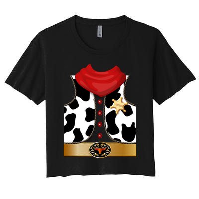 Sheriff Cowboy Costume Crop Top