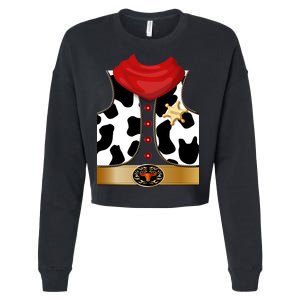 Sheriff Cowboy Costume Cropped Pullover Crew