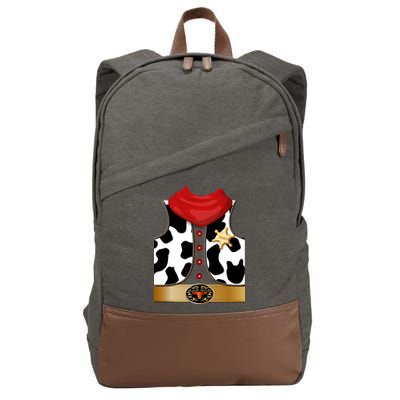 Sheriff Cowboy Costume Cotton Canvas Backpack