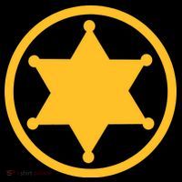 Sheriff Star Flexfit Unipanel Trucker Cap