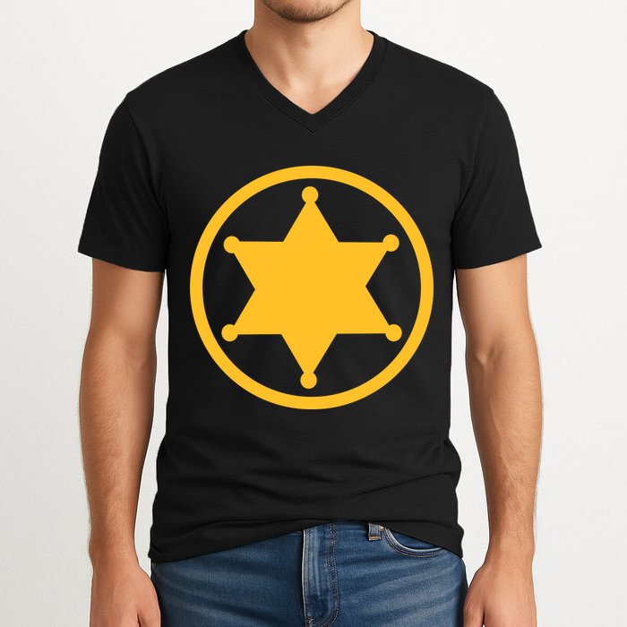 Sheriff Star V-Neck T-Shirt