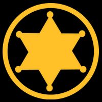 Sheriff Star V-Neck T-Shirt