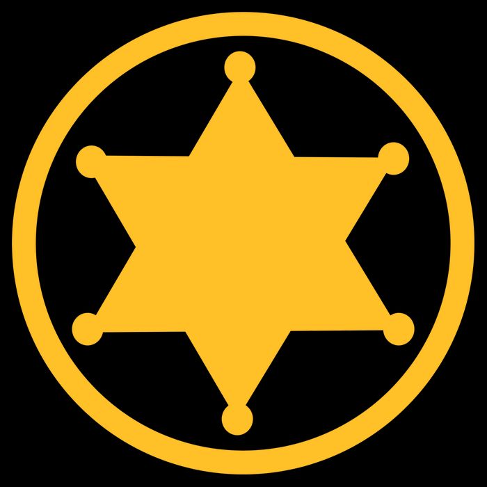 Sheriff Star V-Neck T-Shirt