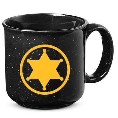 Sheriff Star 15oz Campfire Ceramic Mug