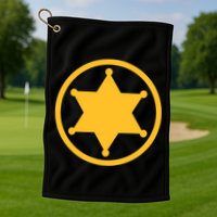 Sheriff Star Golf Towel