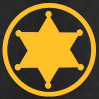 Sheriff Star Golf Towel
