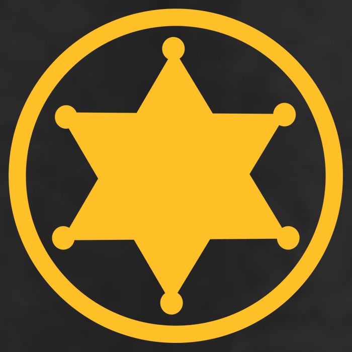 Sheriff Star Golf Towel